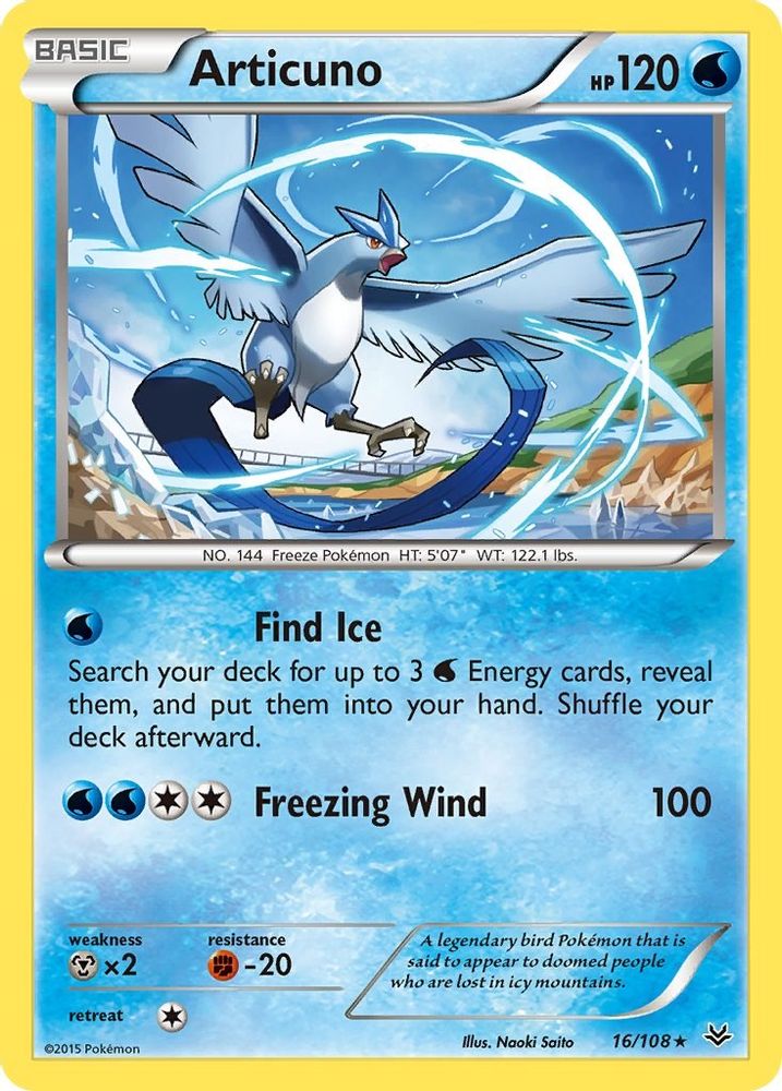 Articuno (16) (16) 016  XY  Roaring Skies - Rare