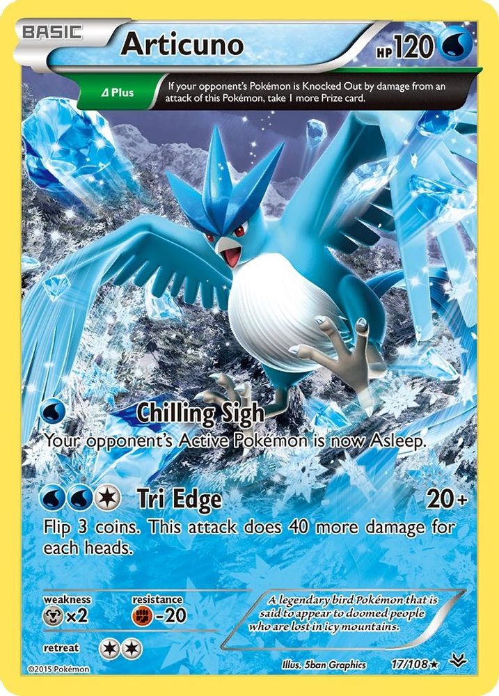 Articuno (17 Delta) (17 Delta) 017  XY  Roaring Skies - Rare