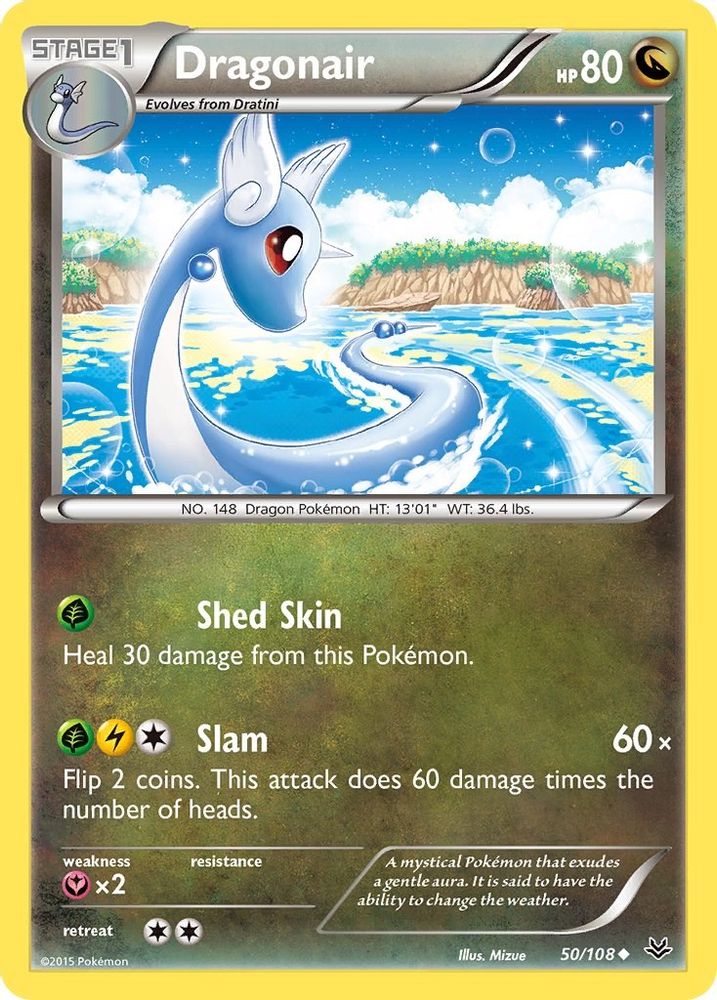 Dragonair 050  - Reverse Holofoil XY  Roaring Skies - Uncommon