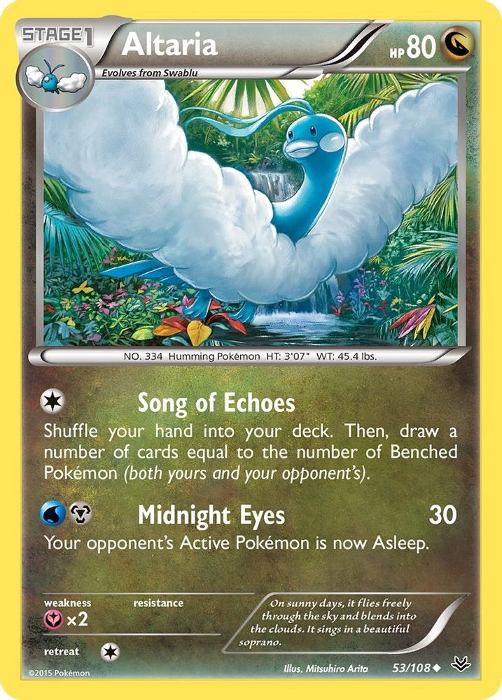 Altaria (53) (53) 053  - Reverse Holofoil XY  Roaring Skies - Uncommon