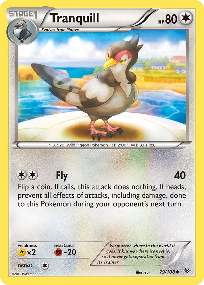 Tranquill  XY  Roaring Skies - Uncommon