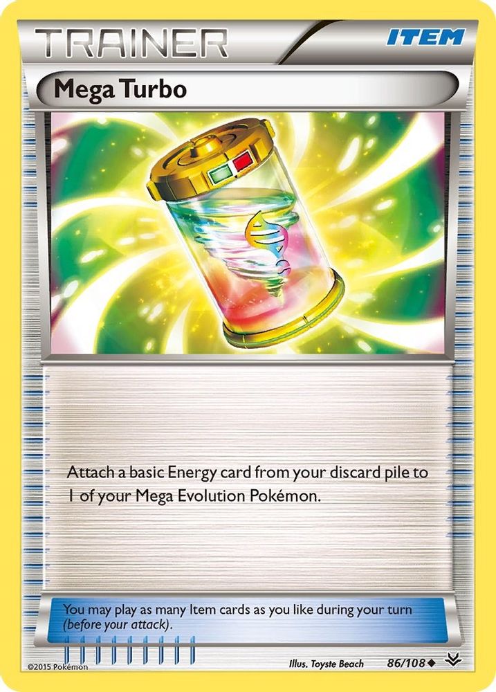 Mega Turbo 086  XY  Roaring Skies - Uncommon