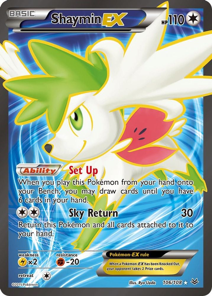 Shaymin EX (106 Full Art) (106 Full Art) 106  - Holofoil XY  Roaring Skies - Ultra Rare