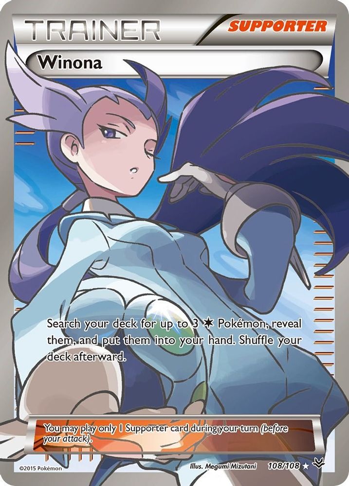 Winona (108 Full Art) (108 Full Art) 108  - Holofoil XY  Roaring Skies - Ultra Rare