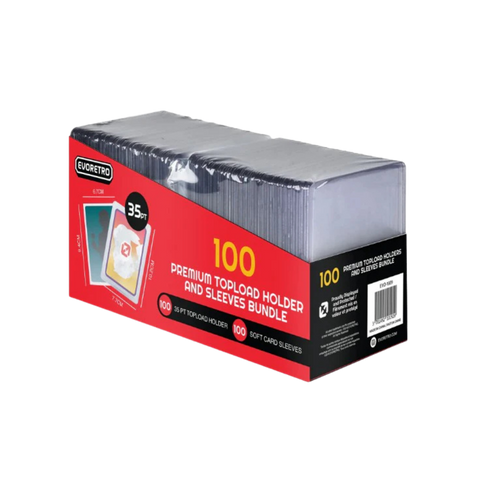 EVORETRO 100-PACK TOPLOADER 100-PACK SLEEVES