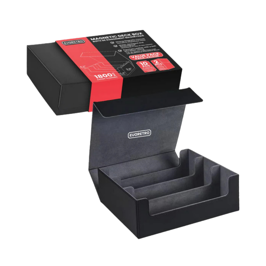 EVORETRO Magnetic Card Deck Storage Case (3 Rows)