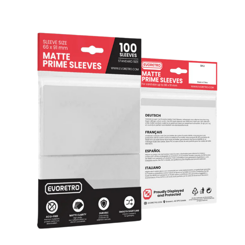 EVORETRO Matte Card Sleeve Standard